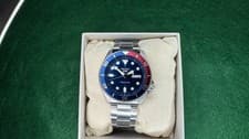 Seiko 5 Sports Automatic Blue Dial Pepsi Bezel 100m Day/Date Men’s Watch