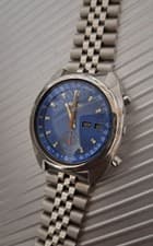 Seiko Vintage 1977 Speedtimer Chronograph Blue Dial 6139-6012 Automatic  Used