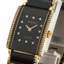 Rado Watch Diastar Jubilee Diamond 153.0339.3 Ceramic/Diamond Women's Auth