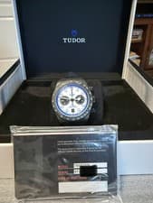 TUDOR Black Bay Chronograph Carbon 25-42mm White Dial M79377KN-0001