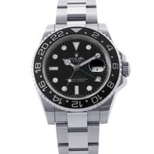 ROLEX GMT MasterII 40mm Stainless Steel Black Dial 116710LN