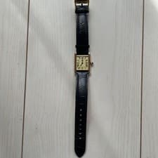 Cartier Must Tank SM Quartz Watch Ref.1613 Vermeil Gold Plated SV925