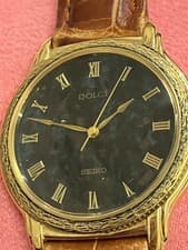 Seiko Dolce Granite Dial 8N41 Men’s Watch 38mm Quartz Used Not Guaranteed