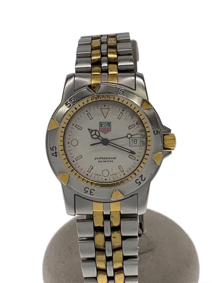 TAGHeuer Quartz Watch Analog WHT SLV 955.713G 2