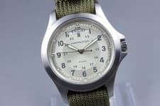 [N MINT] Hamilton Khaki Field H644510 Silver Dial Men's Quartz Watch From JAPAN