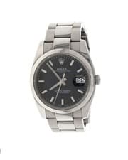 Rolex 115200 Oyster Perpectual Date 34mm Black Dial with Box and Papers