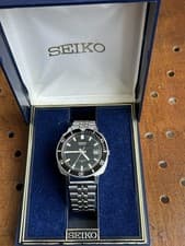 Seiko 7025-8099 Automatic Divers Watch 1970s Poor Mans 62 XMas Boxed Working