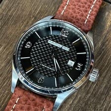 Hamilton Jazzmaster Viewmatic Automatic Watch 44mm Stainless Steel Black Dial