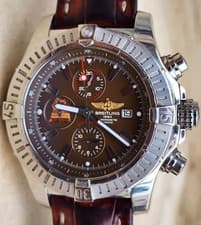 Breitling Super Avenger Felopateer Watch A13370 Limited Edition 48mm Brown Dial