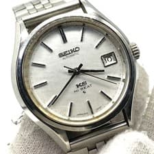 Seiko King Seiko 5625-7120 Hi-Beat Automatic Silver Dial Date Medallion Watch