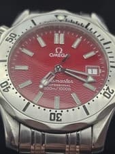 Omega Seamaster Diver 300M Marui Edition Red Dial Midsize 36.25mm Steel 2552.61