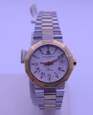 Baume & Mercier Riviera 18K & Stainless Steel Watch Ref 5221.018 Two Tone Quartz
