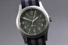 Hamilton Khaki 9415A Green Dial 33mm Hand-Winding Men's Watch [N MINT Box Paper]