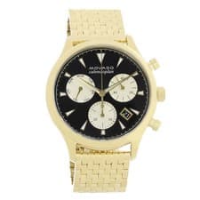 Movado Heritage Calendoplan Men's Gold-Tone Quartz Watch 3650015