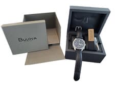 45mm BULOVA Apollo 15 Lunar Pilot Chronograph SPECIAL EDITION, Box & Papers