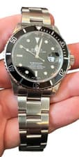 ROLEX STAINLESS STEEL SUBMARINER 16610 DIVER'S WATCH 40MM 2001