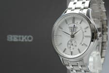 【MINT w/ Box】 Seiko 4R57-00N0 Presage White Automatic 29J Men's Watch from JAPAN