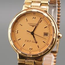 LONGINES Conquest VHP Watch Timepiece Gold Tone Genuine Authentic Rare