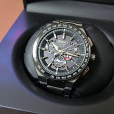 Seiko Astron SBXB123 World Time GPS Solar Titanium Watch Cal 8X53 Luxury