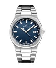 APPELLA Men Quartz Casual Watch Classic Dress Blue Dial Waterproof Swiss 40mm
