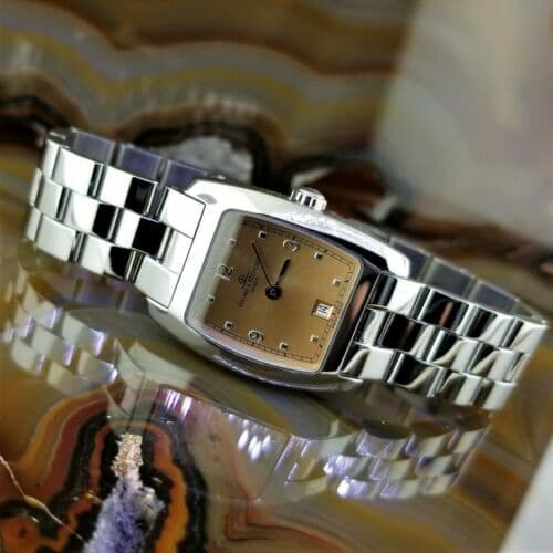 BAUME & MERCIER Hampton Rose Gold Dial Tonneau Watch MV045181