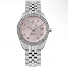 Vivienne Westwood Camberwell 28mm Pink Silver Watch - New Official