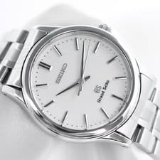 Grand Seiko SBGF029 Quartz Watch White Dial Stainless Steel Men's