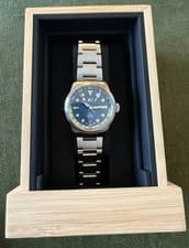 Christopher Ward C65 Dune GMT Blue Dial 38mm Automatic Full Set In Warranty