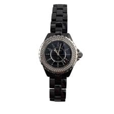 Chanel J12 Black Ceramic Black Dial Ref H0949 with Card 2005