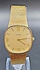 Movado/ Zenith 17 Jewel 14k Solid Yellow Gold Case & Band Men's Wrist Watch
