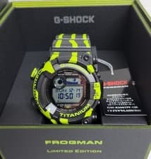 Casio G-SHOCK Frogman GW-8200TPF-1JR Limited Black Yellow w/ Box warranty tag