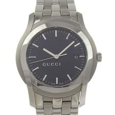 GUCCI G-Class 5500XL Men’s Stainless Steel Quartz Watch Black Dial