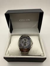 Citizen Attessa Eco-Drive Radio Solar Titanium Black Dial Used