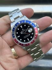 2005 Rolex GMT-Master II Pepsi 40mm 16710 Oyster Bracelet Watch Only