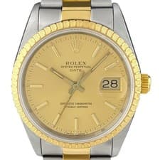 OH Done Rolex Oyster Perpetual Date 15223 Mens Used BUYS-0