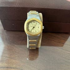 Jaeger-LeCoultre Mariner Two Tone Octagon Watch Gold Silver Unisex Very Good
