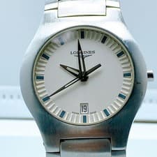 Longines L3.617.4 Opposition date round wristwatch Mens