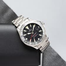 Omega Seamaster GMT 50th Anniversary Steel Black Dial Mens Watch 2234.50.00
