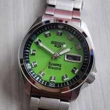 Rare Seiko 5 Sports x Rowing Blazers SRPJ59 Automatic Green Dial Limited Edition