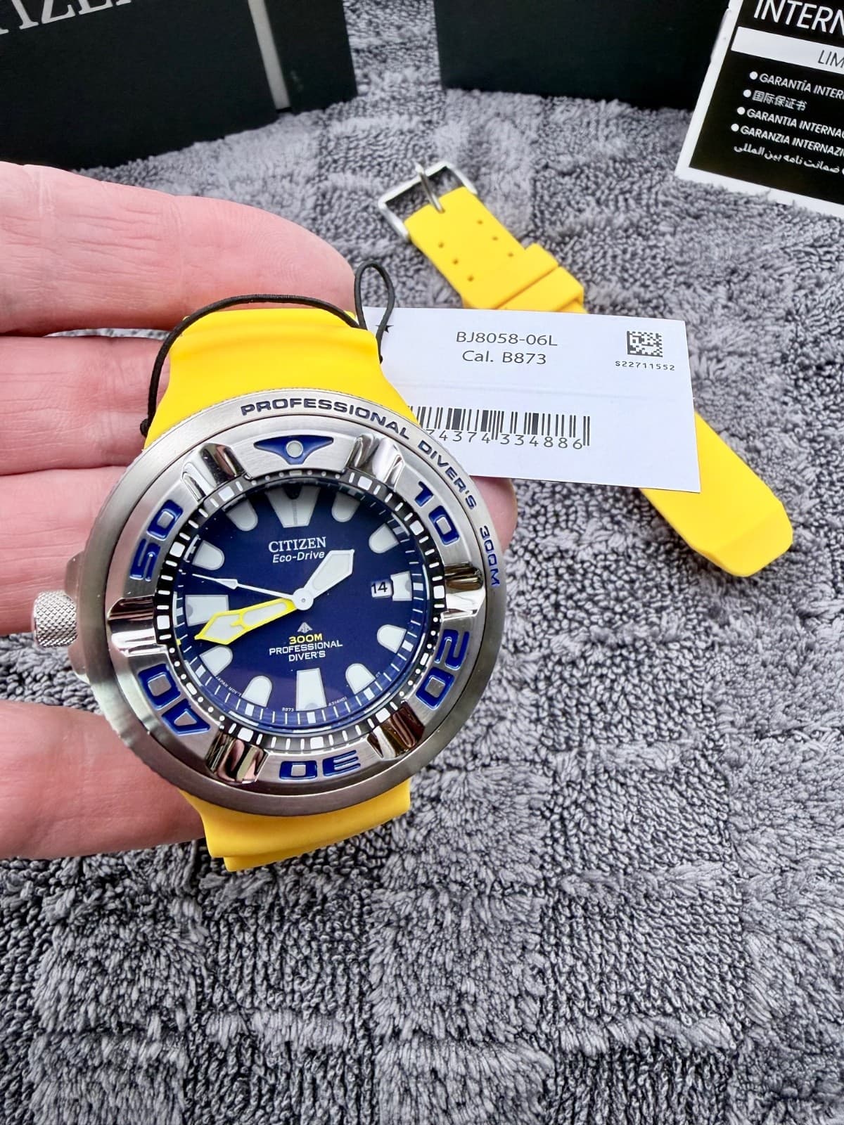 Citizen Promaster Dive “Ecozilla”- Blue/Yellow - ISO Rated 300m BJ8058-06L
