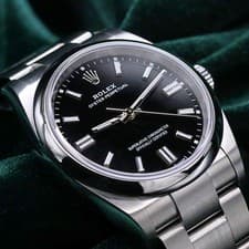 2025 NEW UNWORN Rolex Oyster Perpetual 36 Black  Oyster Steel FULL SET 126000