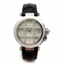 Cartier Pasha 35mm 18K Gold Diamond Grill Silver Dial Unisex Watch WJ108356 2373
