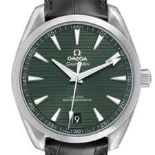 Omega Seamaster Aqua Terra Green Dial Steel Watch 220.13.41.21.10.001 Box Card