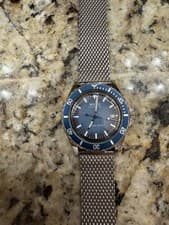 Mido Ocean Star Automatic Diver Watch Blue Dial 200m Multi Bands Original Box