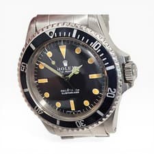 Rolex Submariner 40 mm Black Matte Pumpkin Automatic Watch 5513 Circa 1974