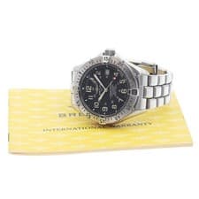BREITLING SUPER OCEAN A17045 41mm SS Black Dial Automatic Date #C499