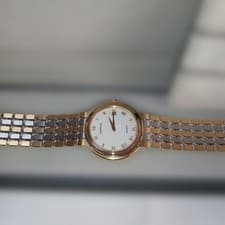 LAALE Quartz Watch Gold Silver Women 20.5cm Date Used