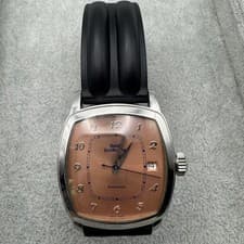 DANIEL JEANRICHARD AUTOMATIC WATCH TONNEAU PINK DIAL 91.2G SWISS MADE VINTAGE