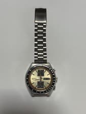 SEIKO 6138-0030 5 Sports Speed-Timer Champagne Dial Chronograph Automatic 1973