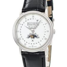 Blancpain watch 6595-1127-58 Villeret Moonphase Triple Calendar Black